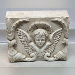 Cherub Angel Wall Decor by Hen Feathers